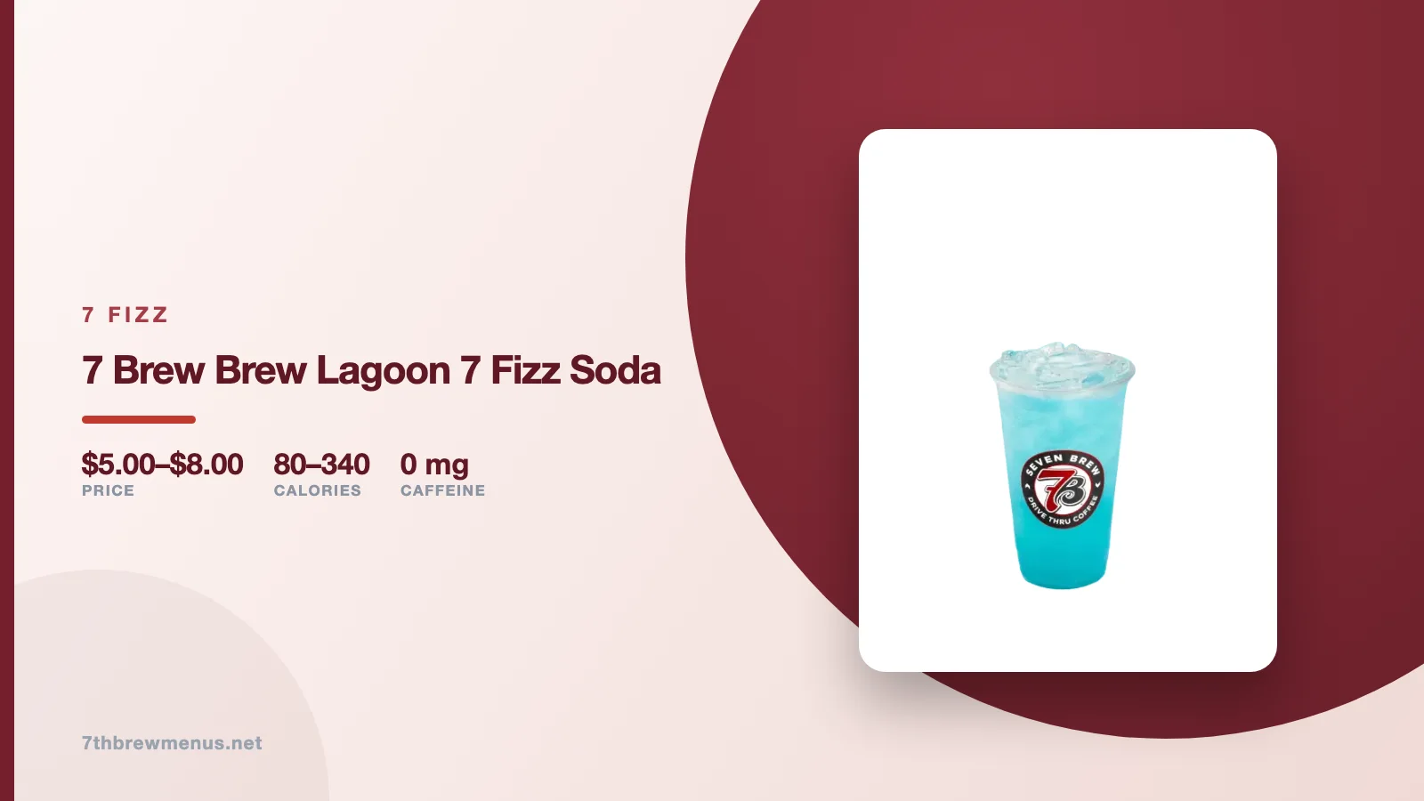 7 brew brew lagoon 7 Fizz soda