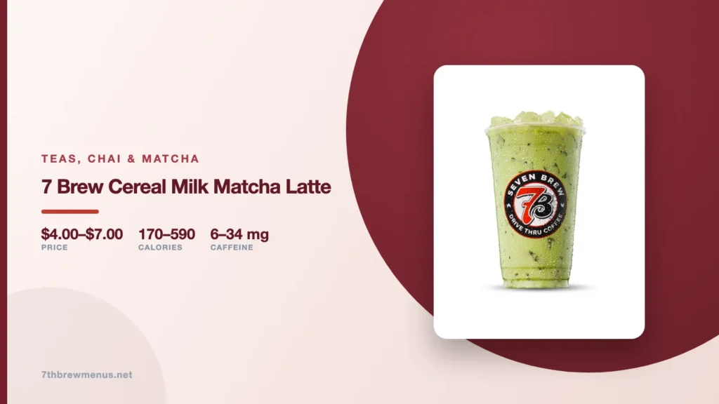 7 Brew Cereal Milk Matcha Latte