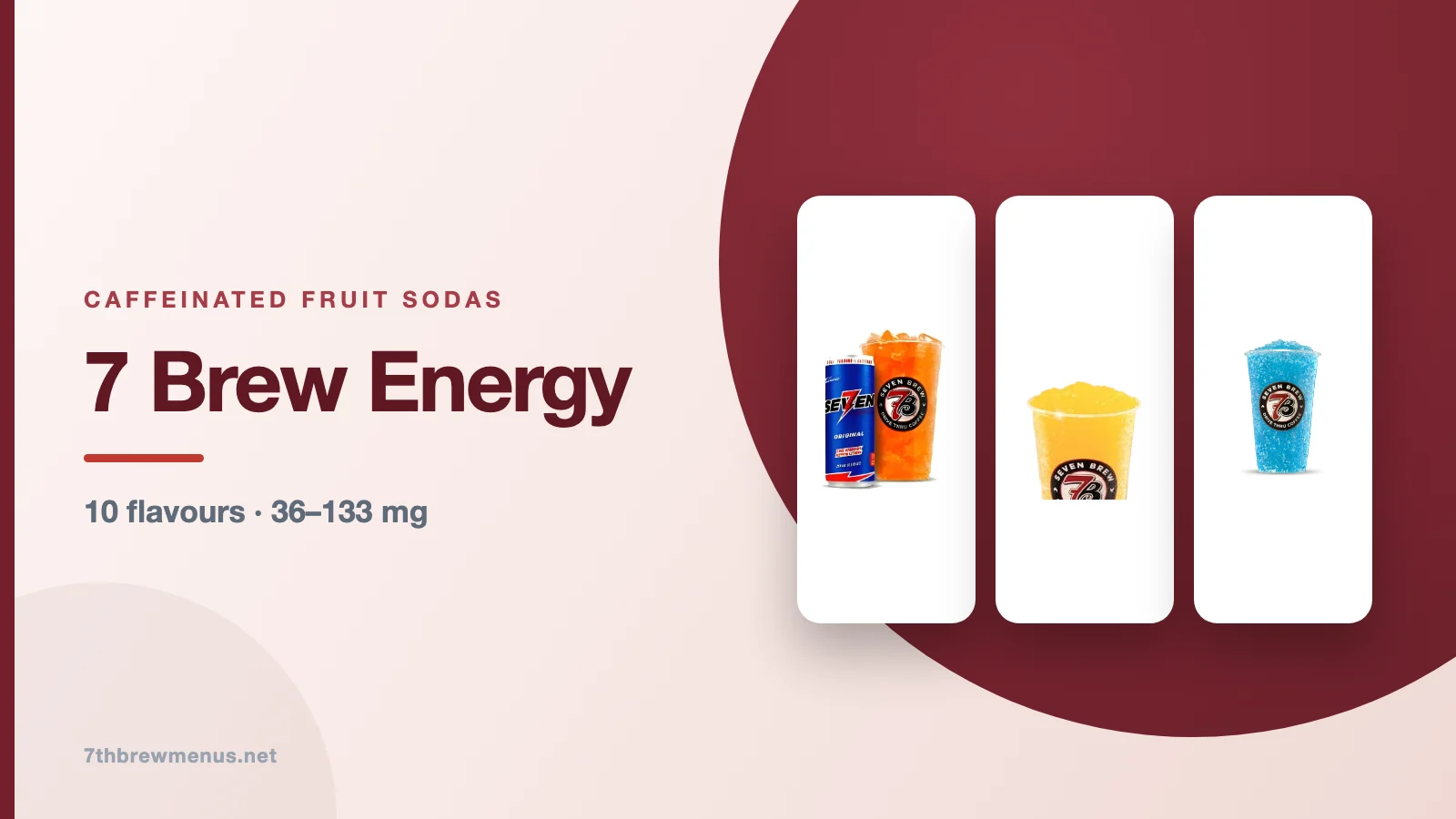 7 brew energy drinks menu