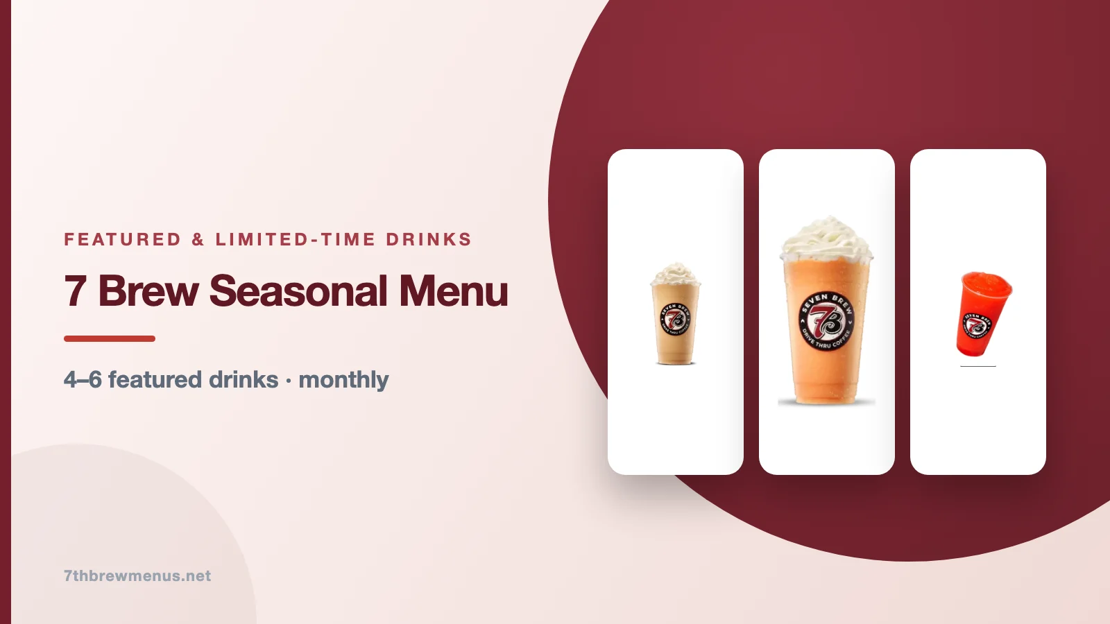 7 brew seasonal menu