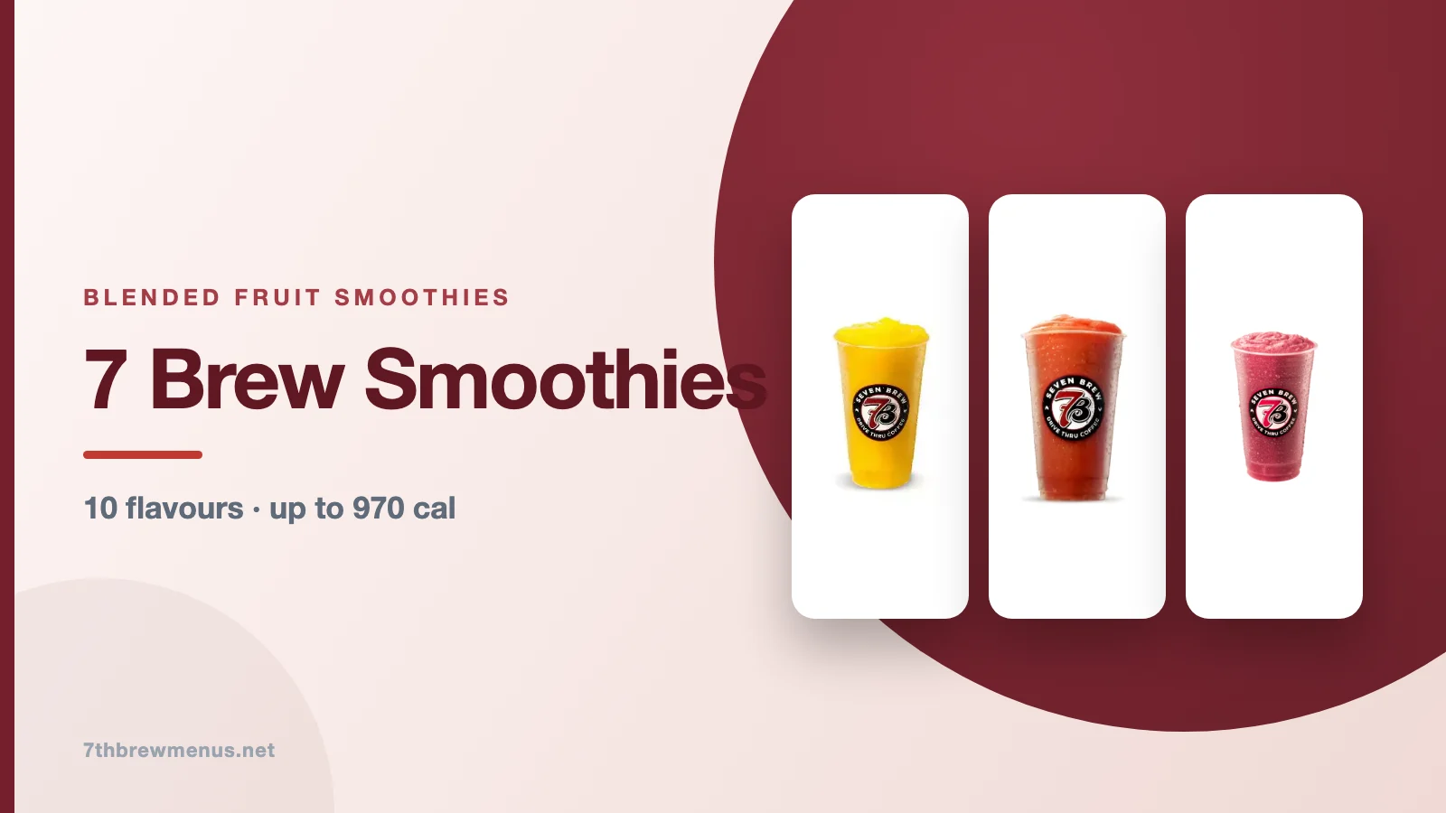 7 brew smoothie menu