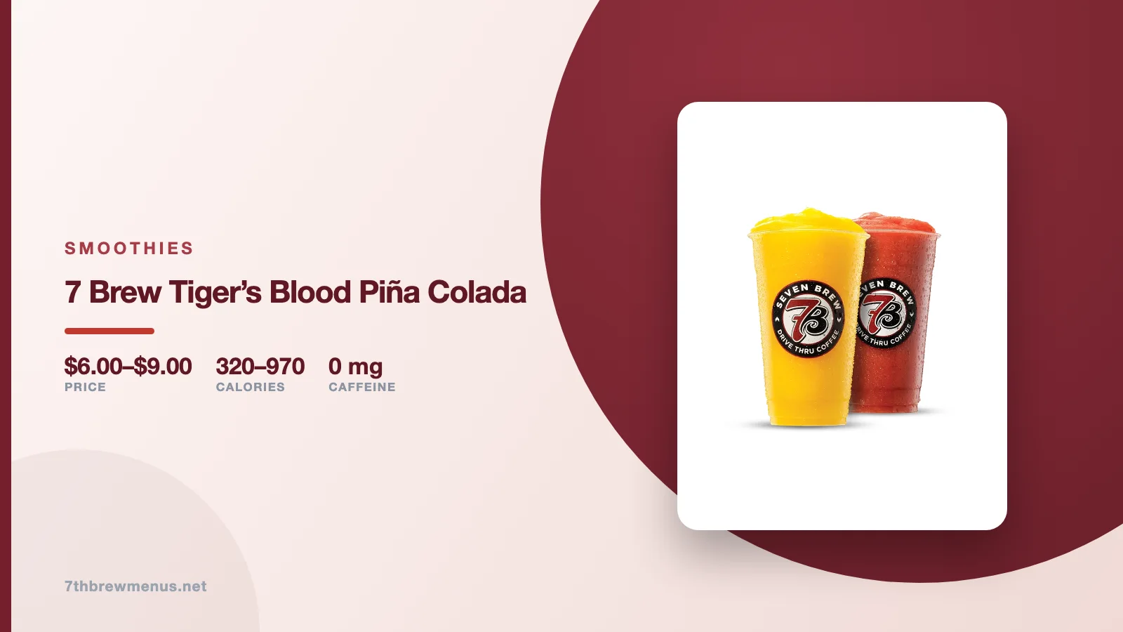 7 brew tiger's blood piña colada