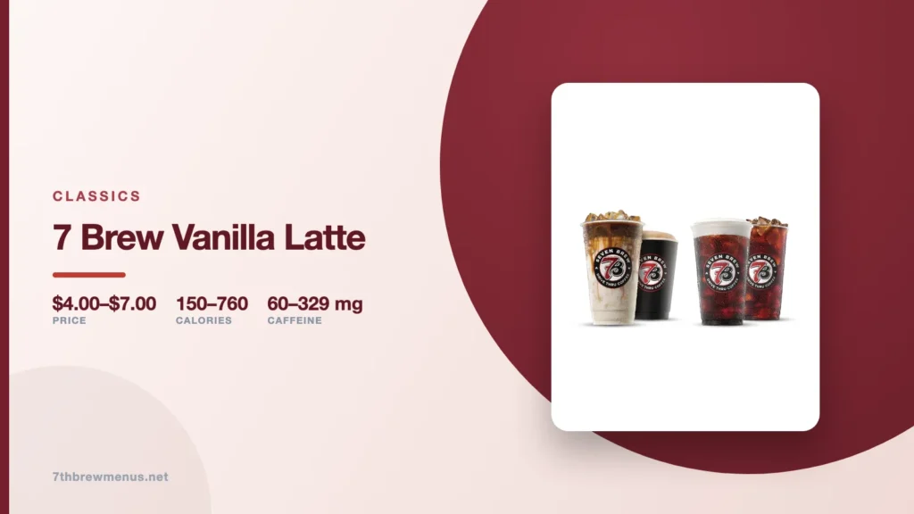 7 Brew Iced Vanilla Latte