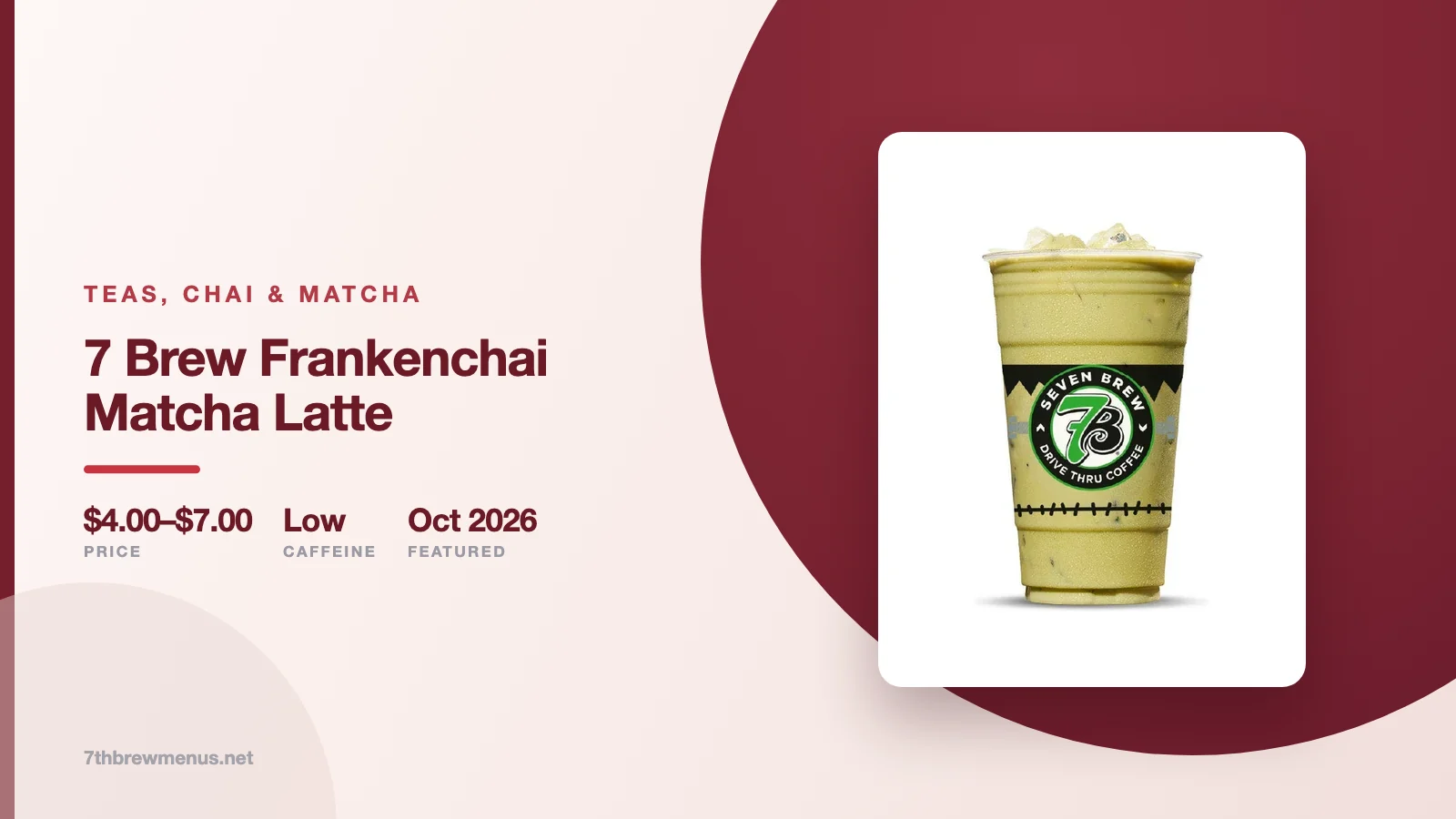 7 brew frankenchai matcha latte